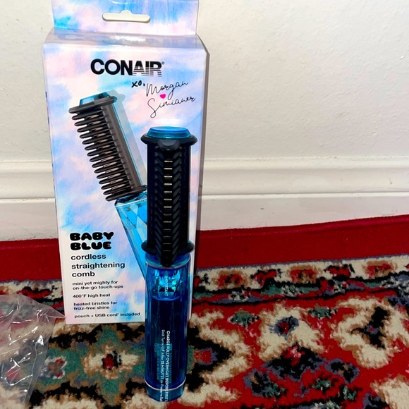 conair Accessories Conair Baby Blue Cordless Straightening Comb Poshmark